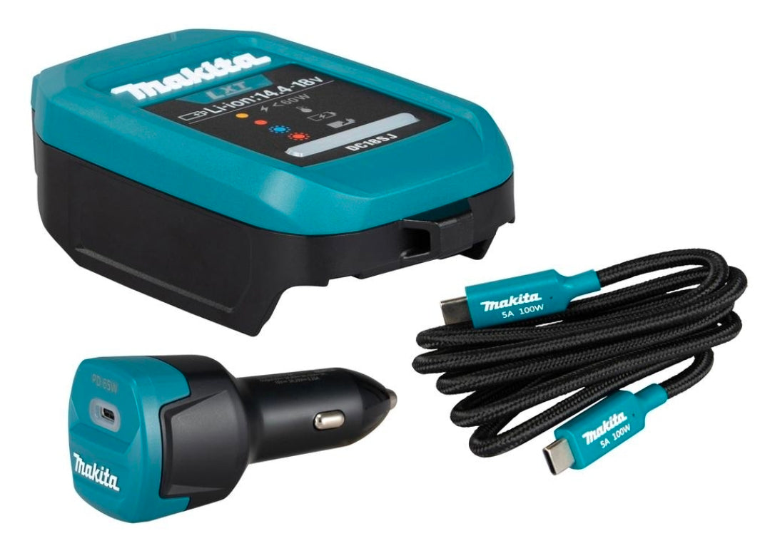 Makita DC18SJ USB-PD laddare för LXT® 14,4V / 18V