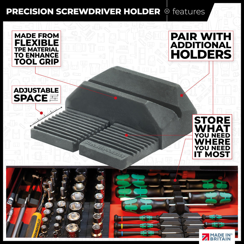 StealthMounts Drawer Hive Precision Screwdriver Holder 10-Pack- DHSP-SD-S-10