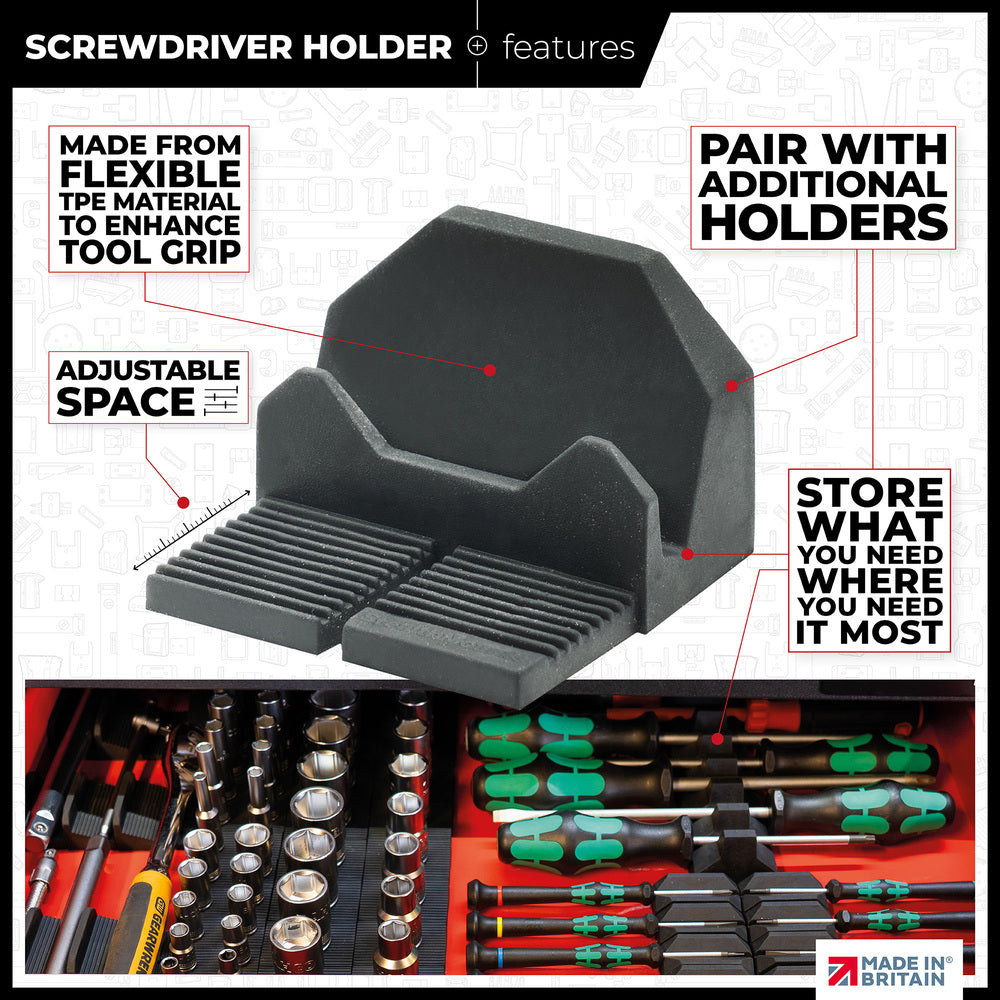 StealthMounts Drawer Hive Screwdriver Holder 10-Pack- DHSP-SD-10