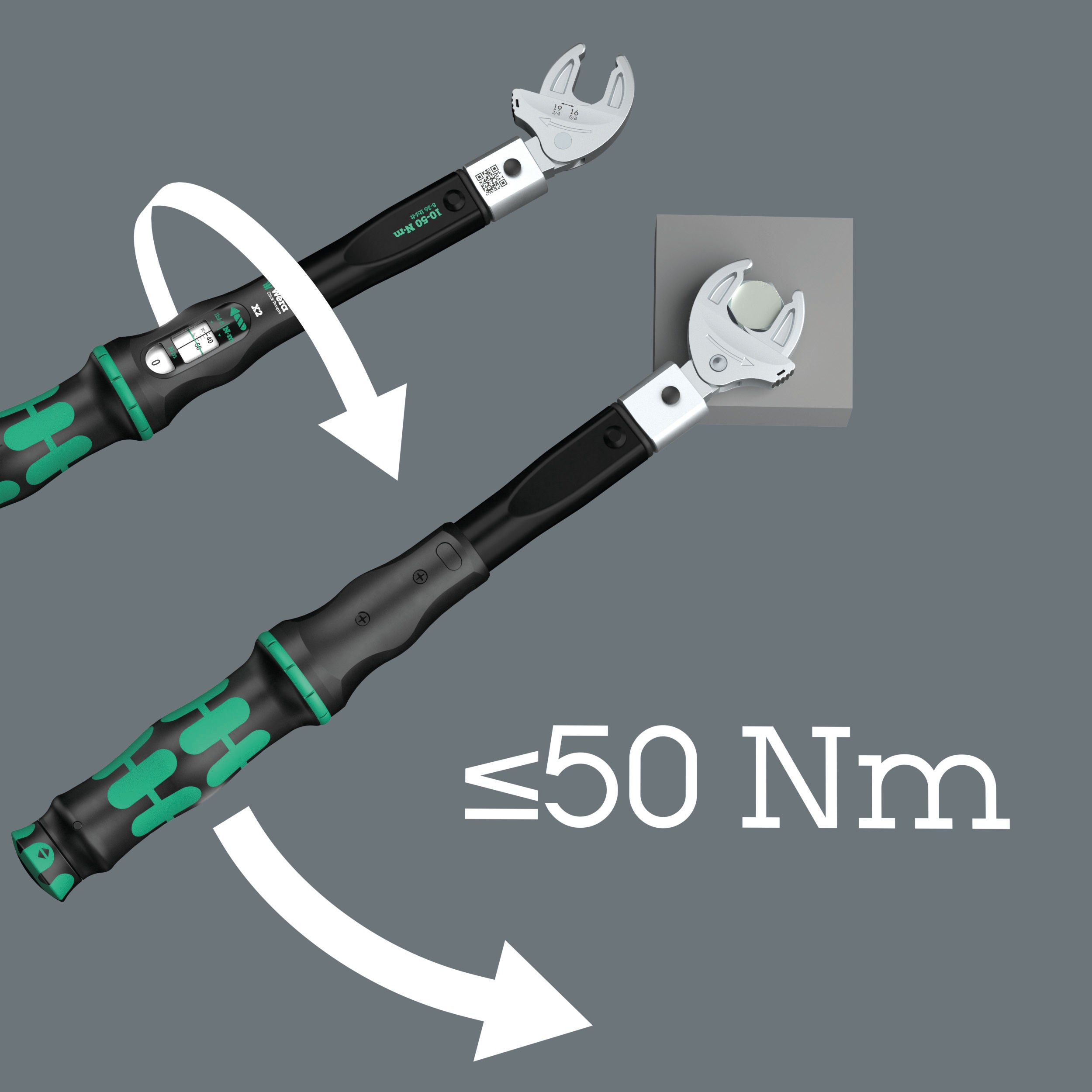 Wera 9558 Momentsats för rörkopplingar 10–50 Nm