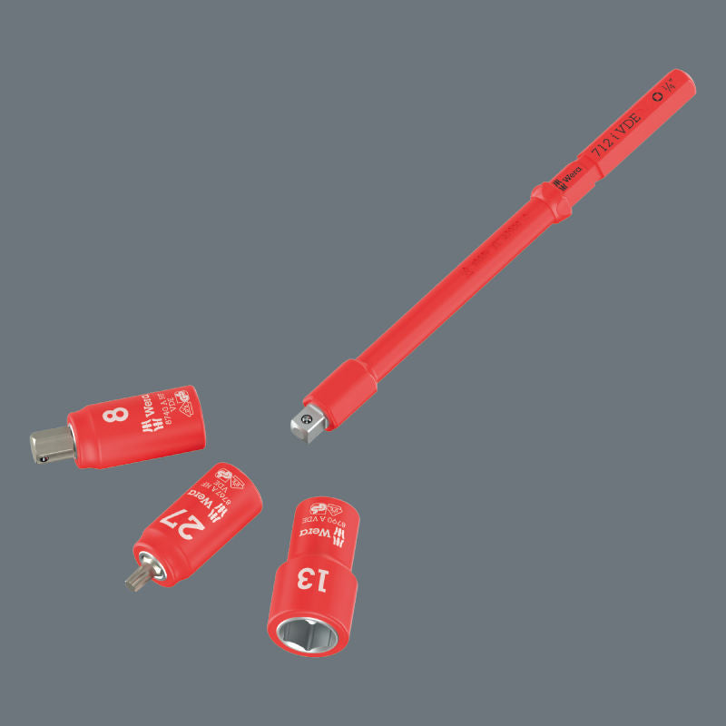 9727 Skumgummiinsats 8007 A VDE Zyklop VDE spärrhandtagssats 1, 1/4" 30 delar till Wera Tool Rebel-verktstadsvagnar