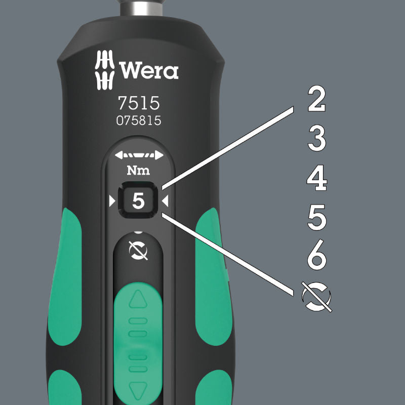 Wera 7515 Kraftform Safe-Torque Speed momentskruvmejsel, 2-6 Nm