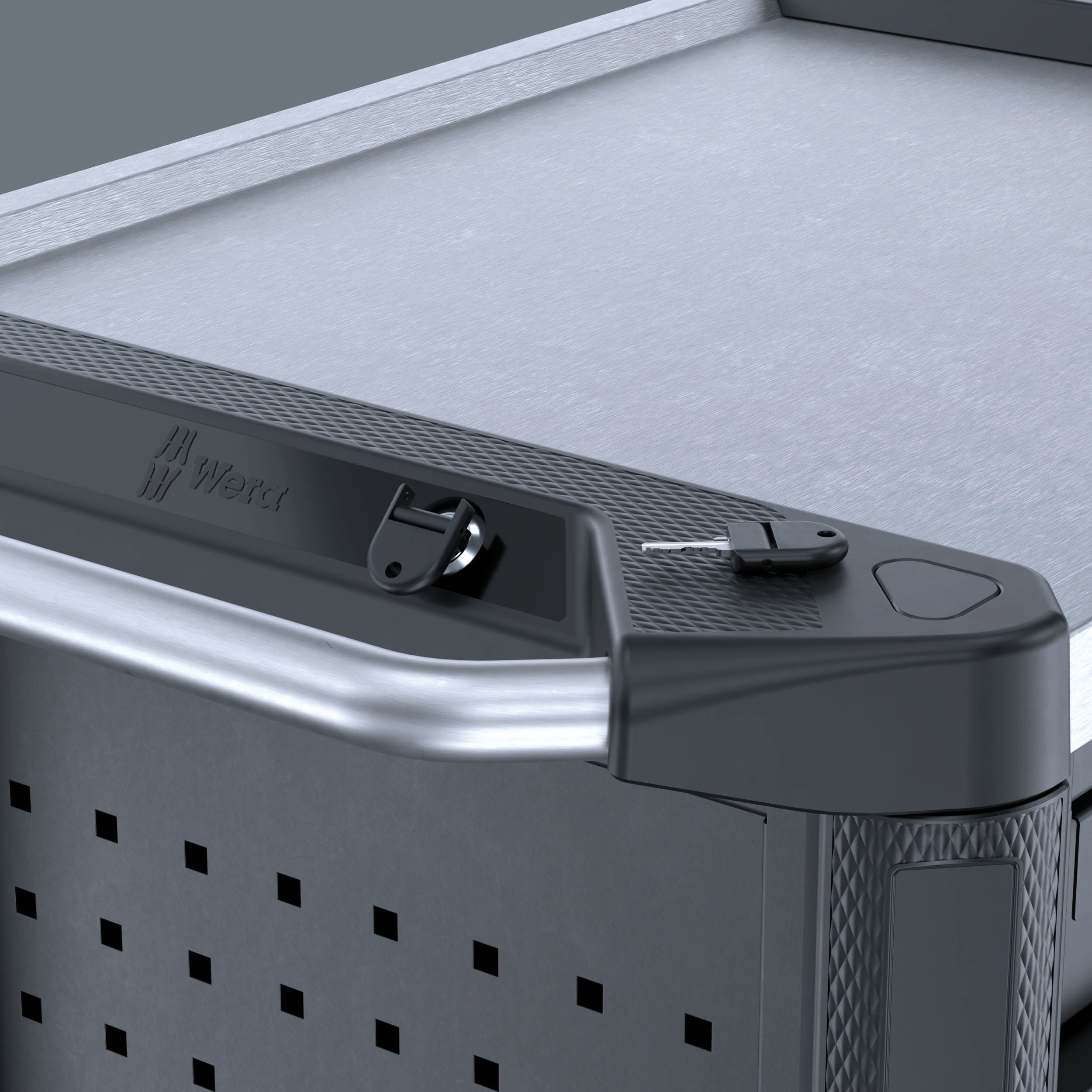 9805 Tool Rebel verkstadsvagn Stainless, utan verktyg