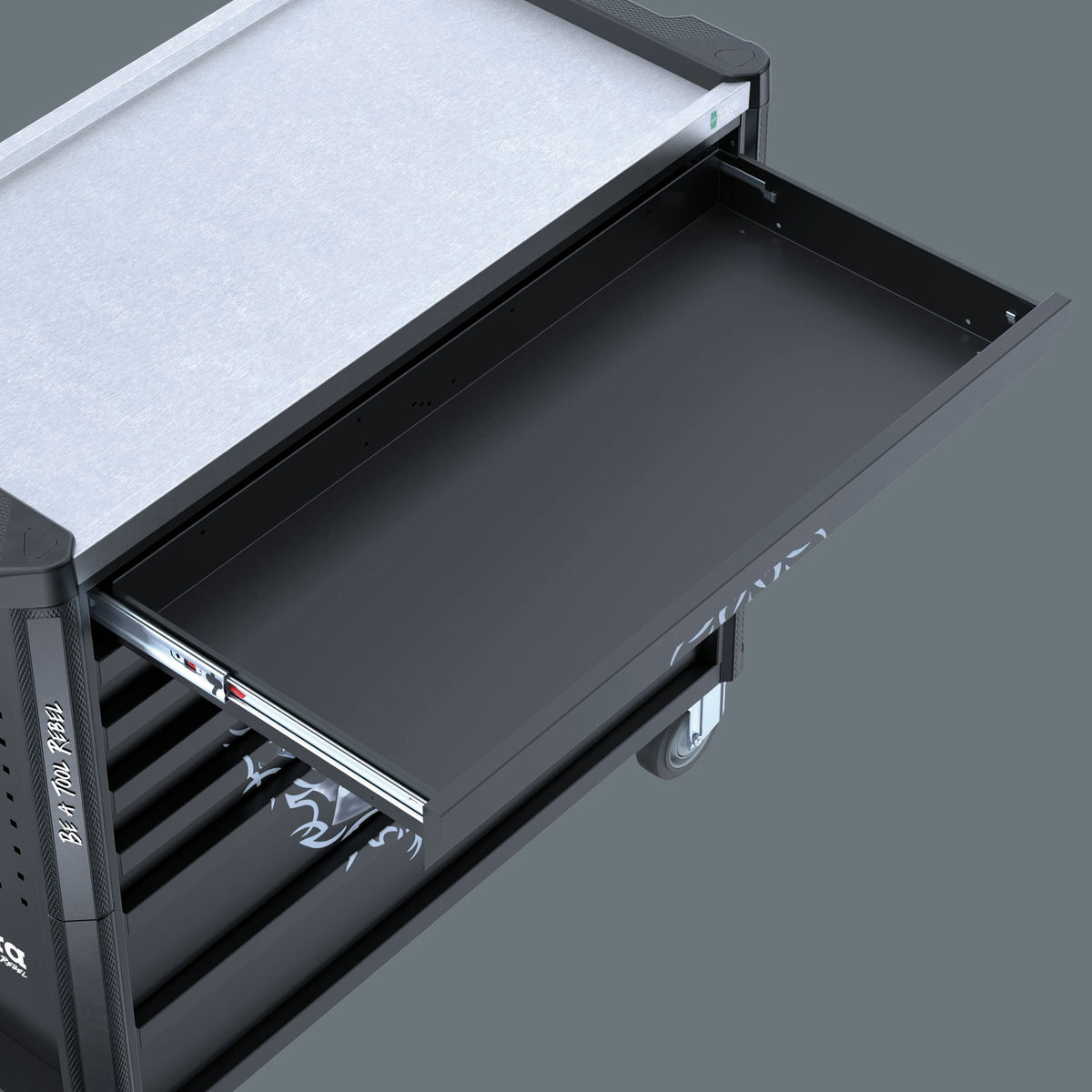 Wera 9801 Tool Rebel verkstadsvagn Stainless XXL, utan verktyg