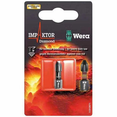 Wera 855/1 IMP DC Impaktor Bits PZ3 x 25mm