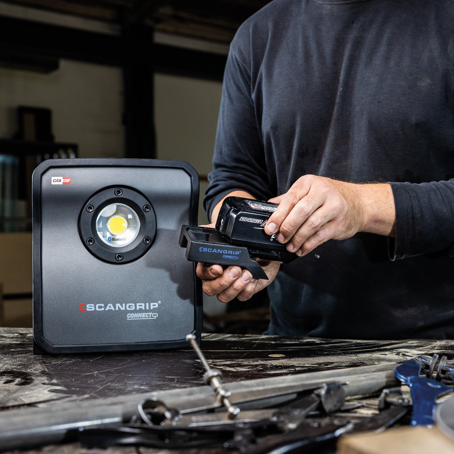 Arbetsbelysning laddbar Nova 4 CONNECT COB LED 03.6101C