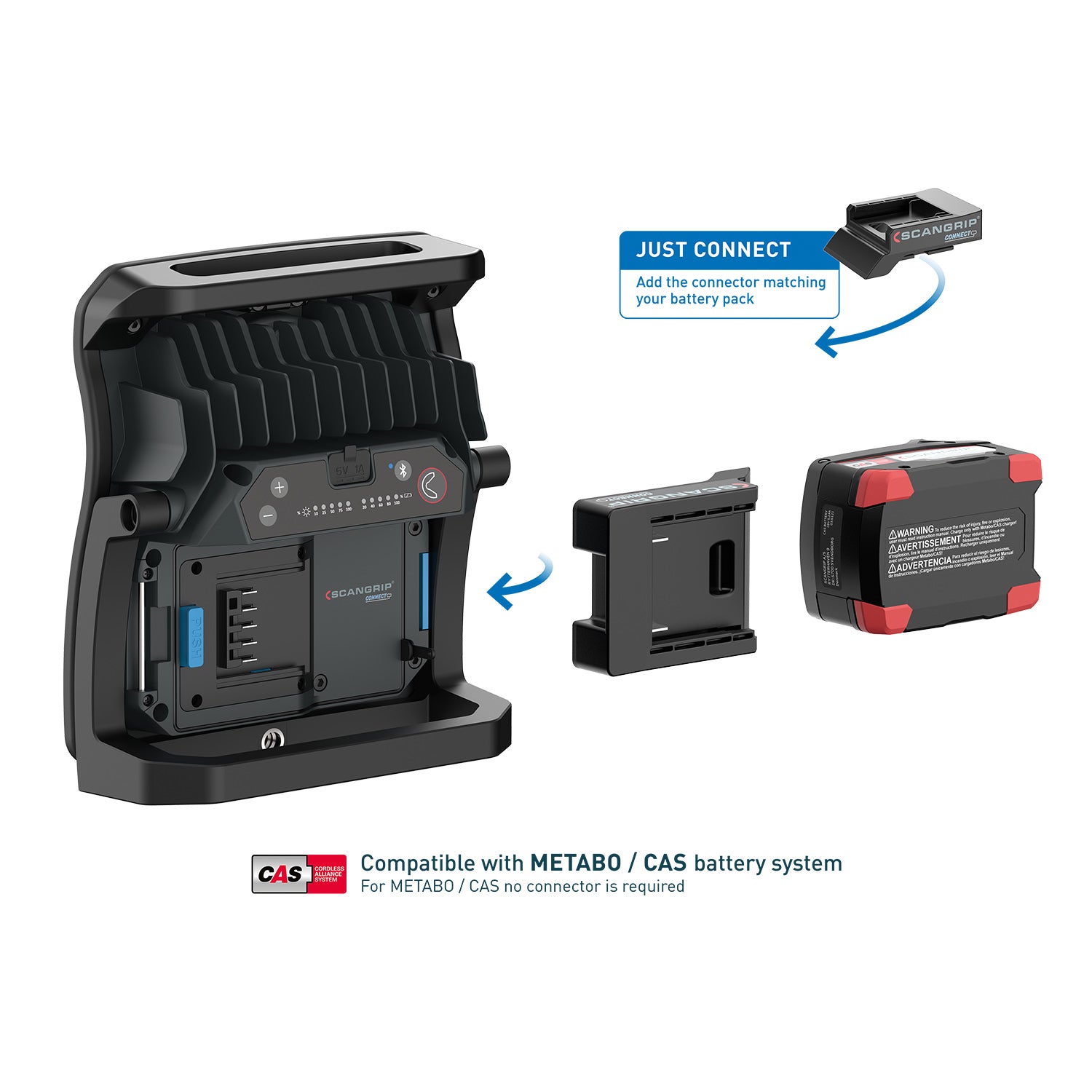 Arbetsbelysning laddbar Nova 4 CONNECT COB LED 03.6101C