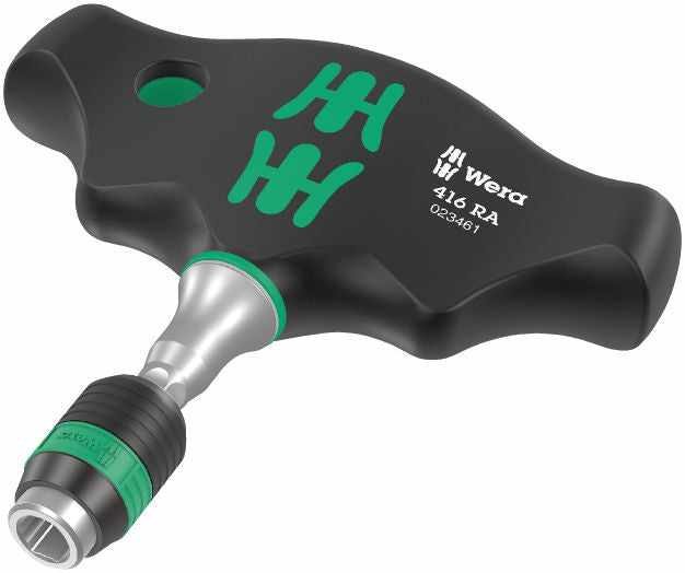 Wera 416 RA T-bitshandtag Rapidaptorbitshållare spärr 1/4 x 45 mm