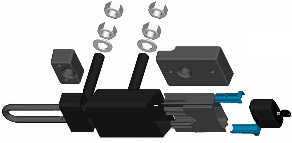 ABUS Containerlås ConHasp 215/100 inkl. Granit Hänglås 37/55, HB100