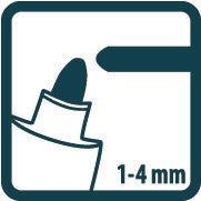 Pica Classic 522 & 532 Permanent Märkpenna/Penna vit