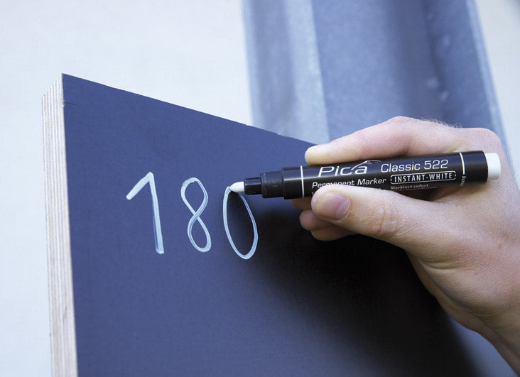 Pica Classic 522 & 532 Permanent Märkpenna/Penna vit