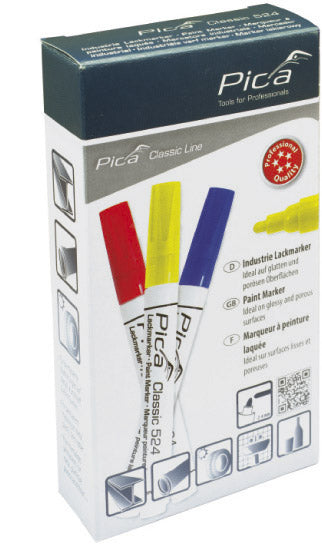Pica Classic 524 Industry Paint Marker 10-pack