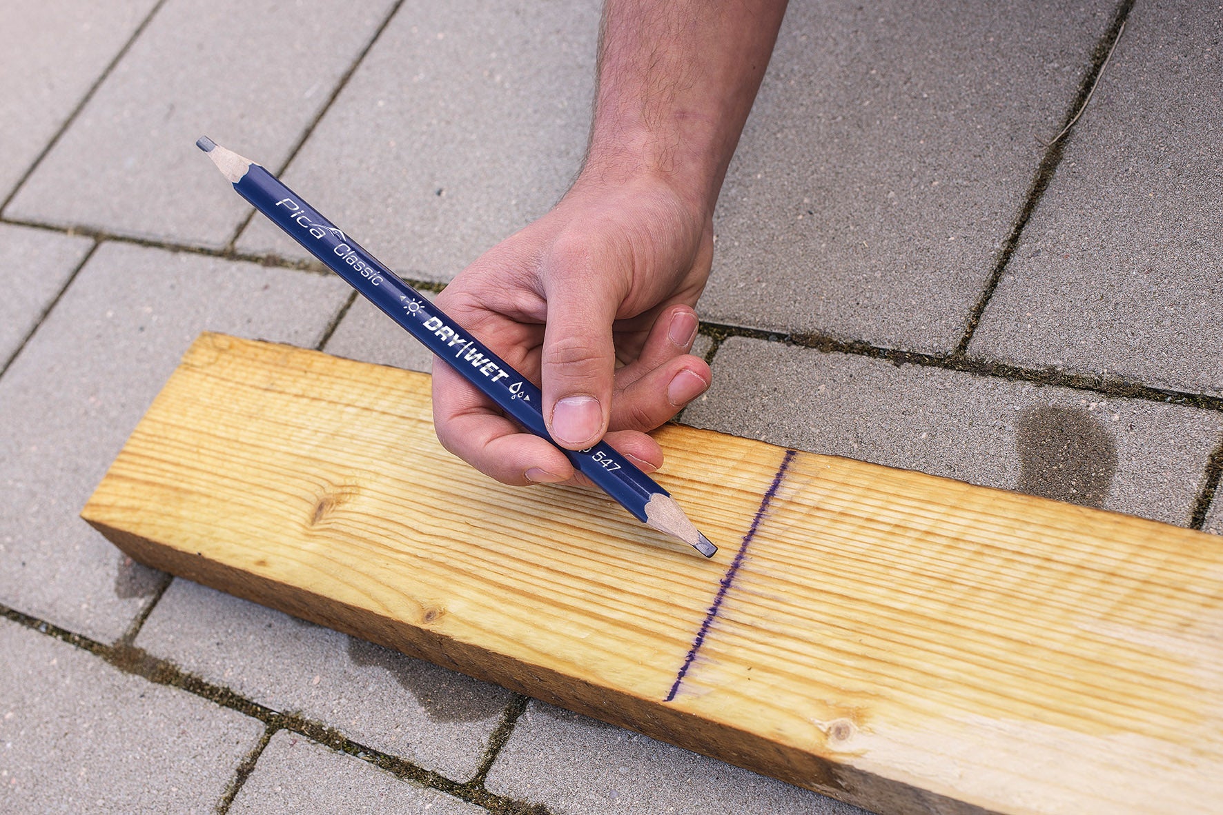 Pica Classic 547 Carpenter/Copying Pencil dry&wet - 24 cm 1-p