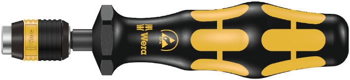 Serie 7400 ESD Kraftform förinställd, inställbar momentskruvmejsel (0,1–1,2 Nm) med Rapidaptor-snabbfäste