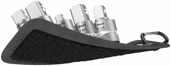 Wera 781/5 hylsadaptersats 1, 6 delar Hylsadapters 1/4" 3/8" 1/2"