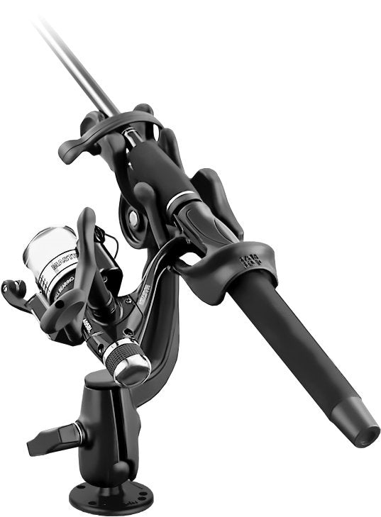 RAM-ROD™ 2000 Fishing Rod Holder med stålkula RAM-114-RBSWU