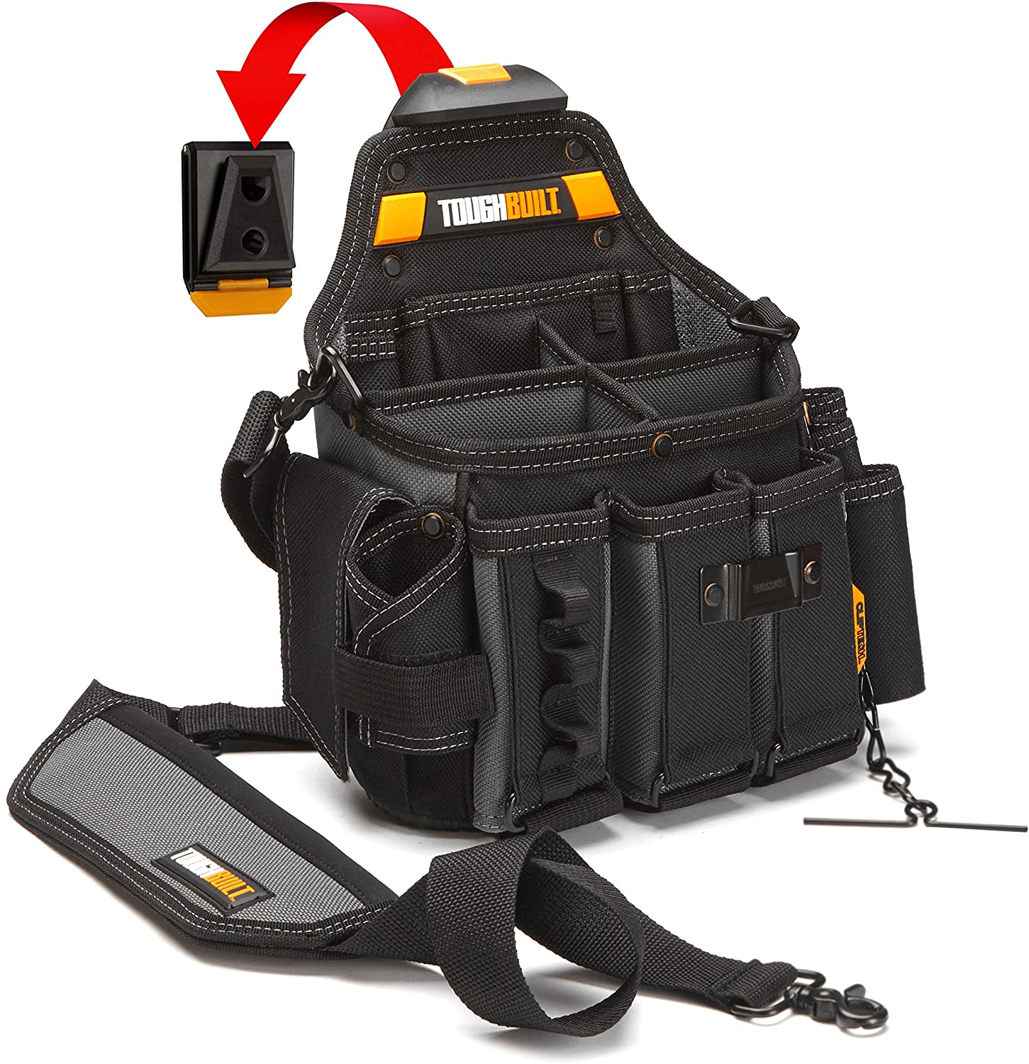 Toughbuilt Master Electrician's Pouch + Shoulder Strap TB-CT-104