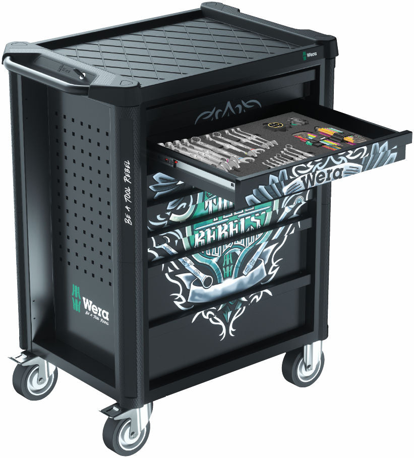 Wera 9700 Tool Rebel-verktstadsvagn 1, 78 delar