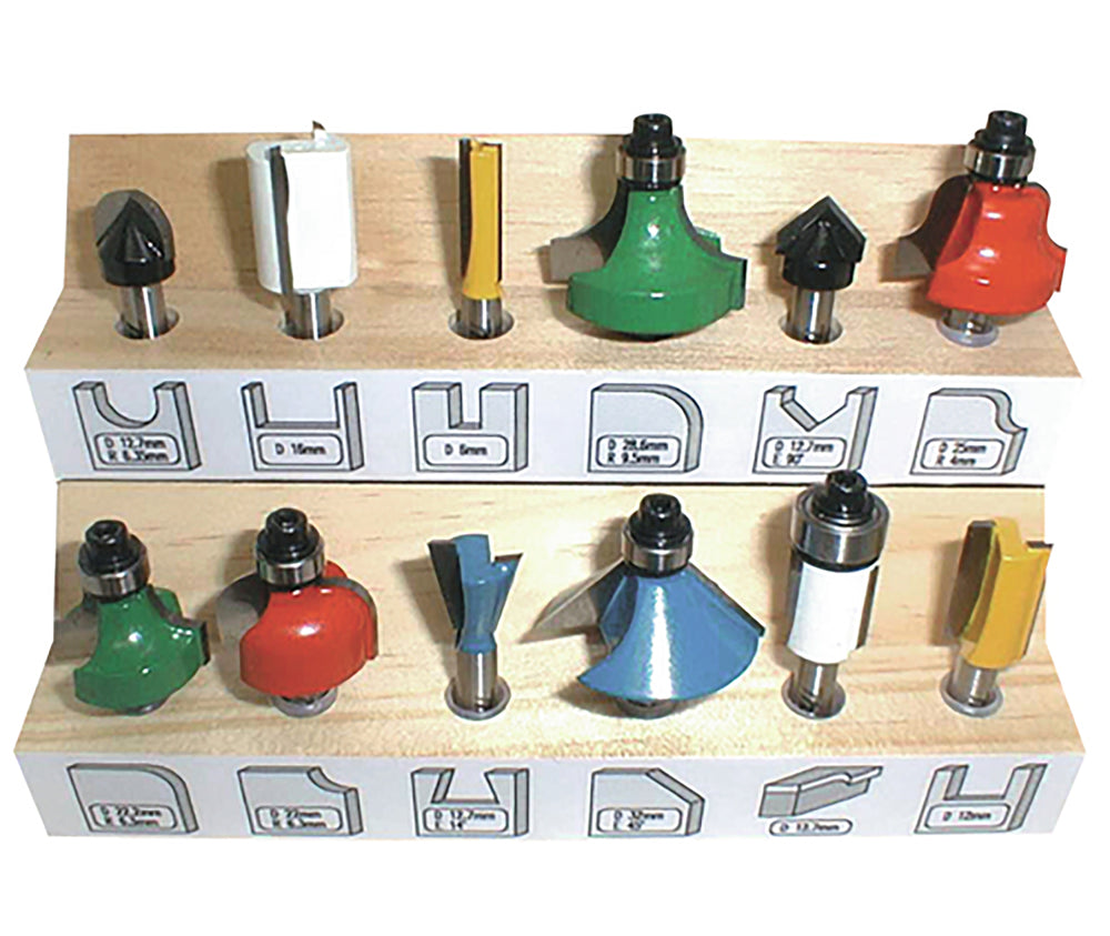 Makita Frässet 12 delar 8mm A-88054