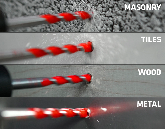 Alpen Multicut SDS-Plus - L=210mm D=8.0| 10.0| 12.0 mm