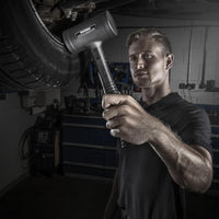 Halder BLACKCRAFT hammare med ergonomisk, halksäkra och brottsäkert stålrörhandtag Ø 40-60