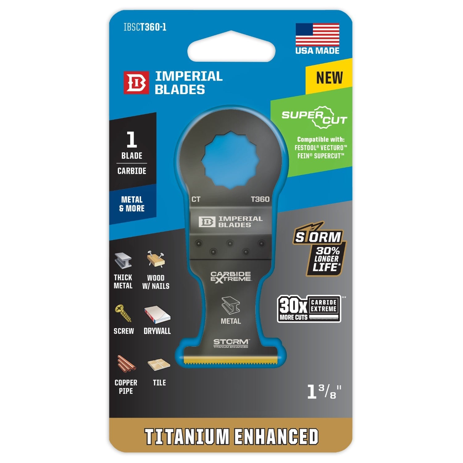 Imperial Blades MULTISÅGBLAD IBSCT360 KARBID TITAN SUPERCUT 34 MM (utgår)