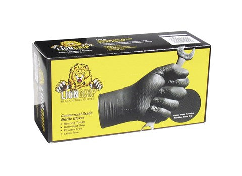 Nitrilhandske LionGrip med struktur