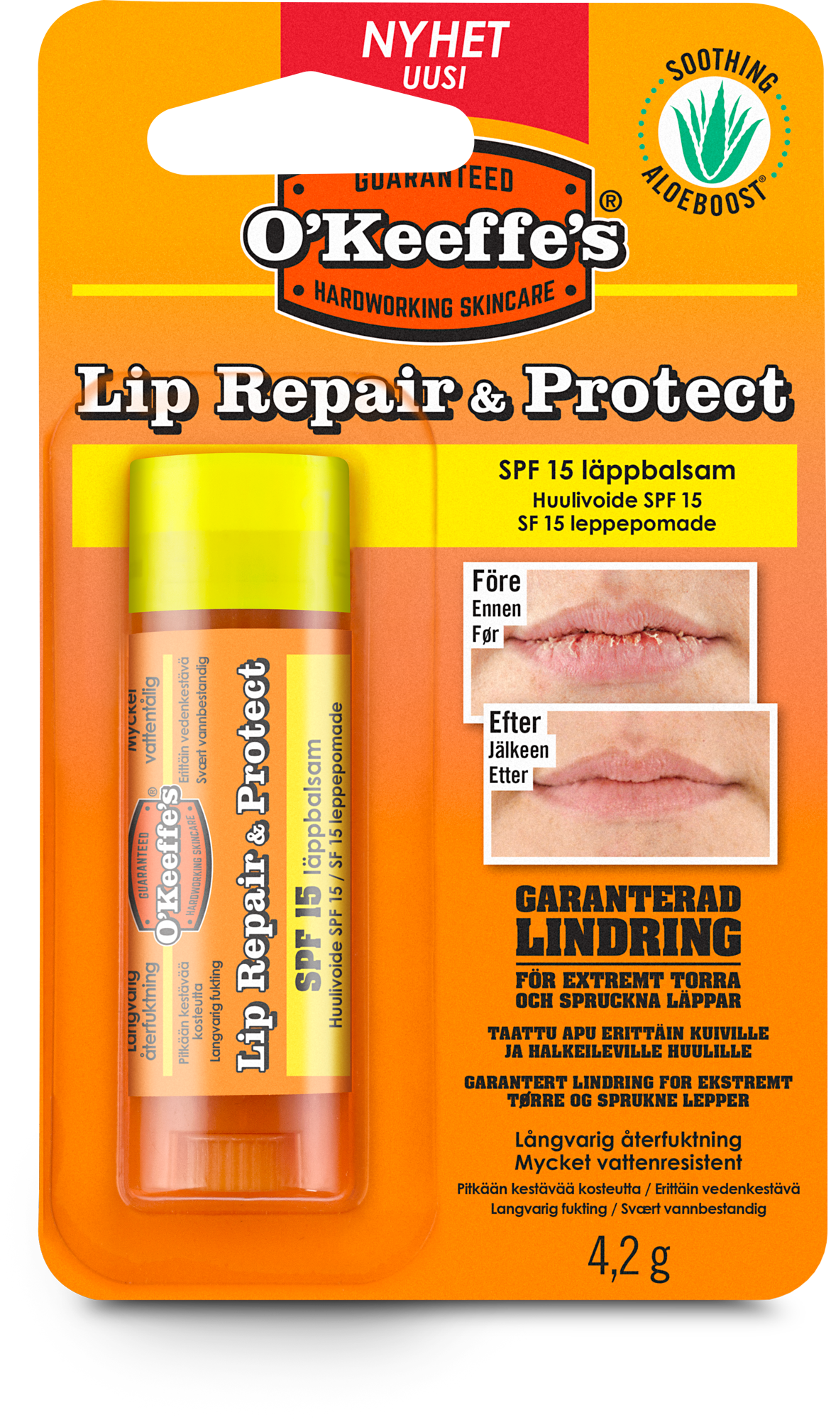 O KEEFFES LIP REPAIR & PROTECT - SPF15 4,2G