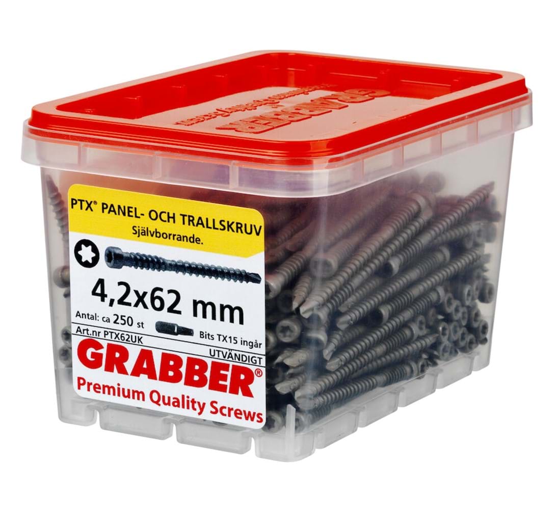 Grabber PTX Självborrande panel- och trallskruv - Utomhusskruv