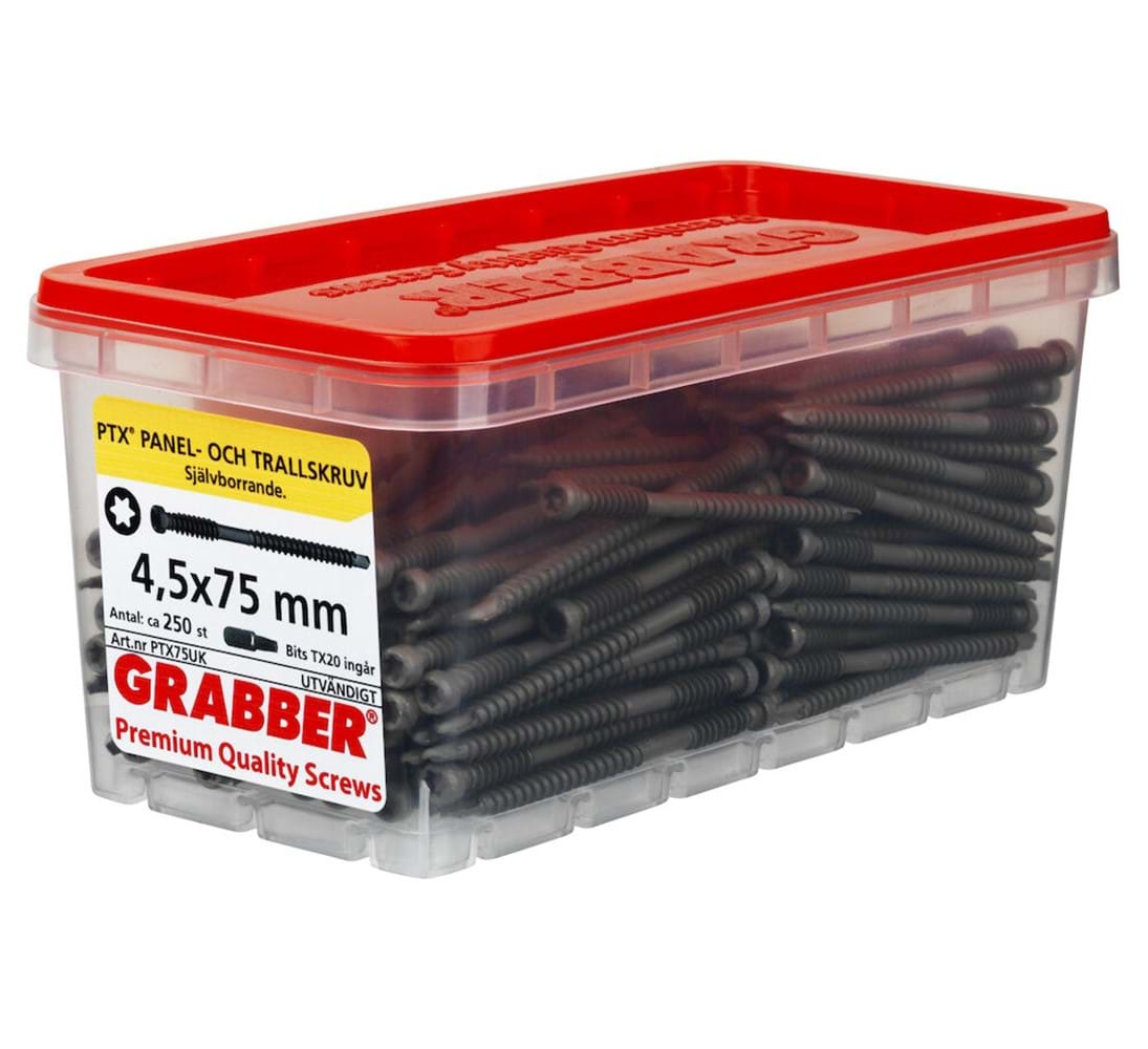 Grabber PTX Självborrande panel- och trallskruv - Utomhusskruv