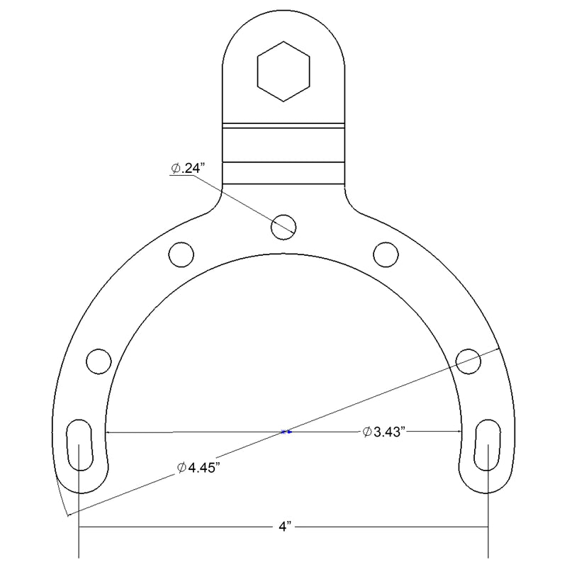 Stor bensintanksbas för motorcykel (BMW KAWASAKI 1) (B-kula)  RAM-B-411U