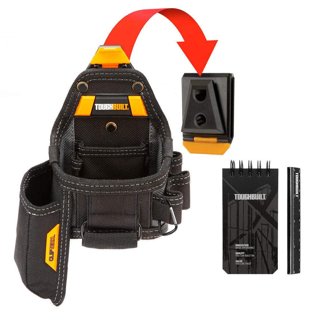 Toughbuilt Tape & Knife Pouch + Notebook + Pencil TB-CT-25X