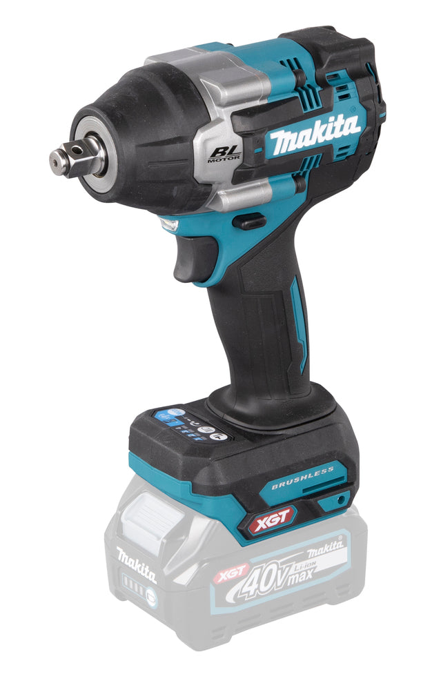 Makita Mutterdragare XGT 40V - TW007GZ +2Ah batteri + 17/19/21 krafthylsor