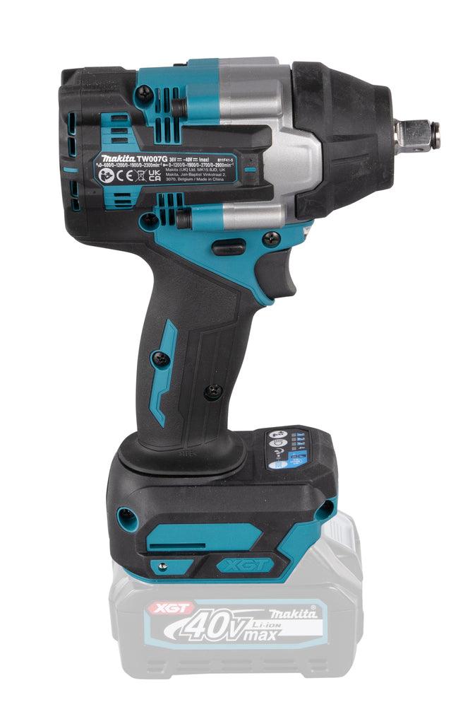 Makita Mutterdragare XGT 40V - TW007GZ +2Ah batteri + 17/19/21 krafthylsor