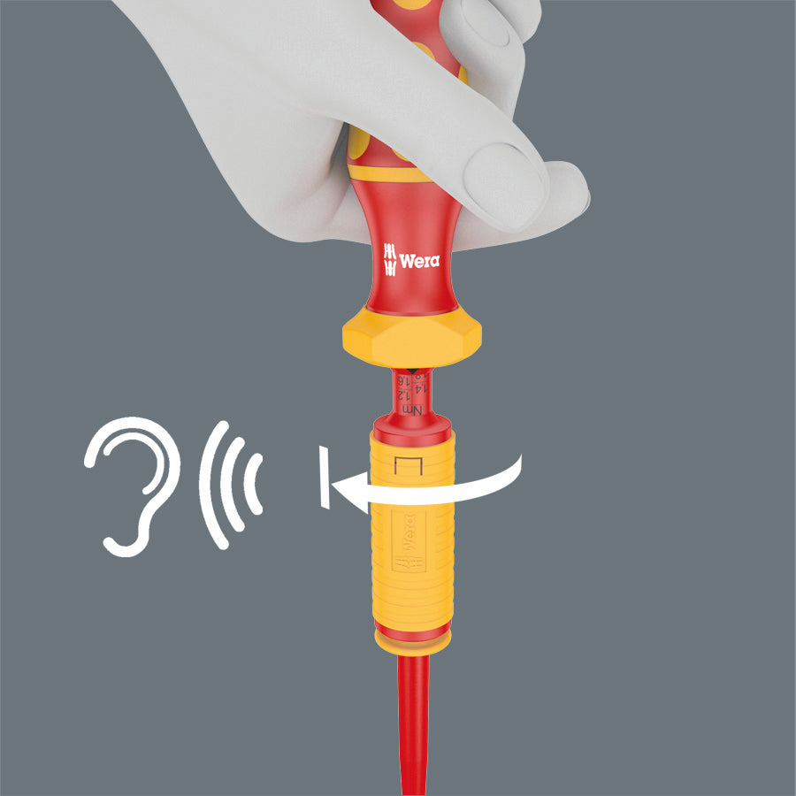 Wera Serie 7400 VDE Kraftform handtag med inställbart moment (0,3–3,5 Nm)