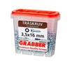 Grabber Träskruv TFZ  3,0-4,5mm Inomhusskruv