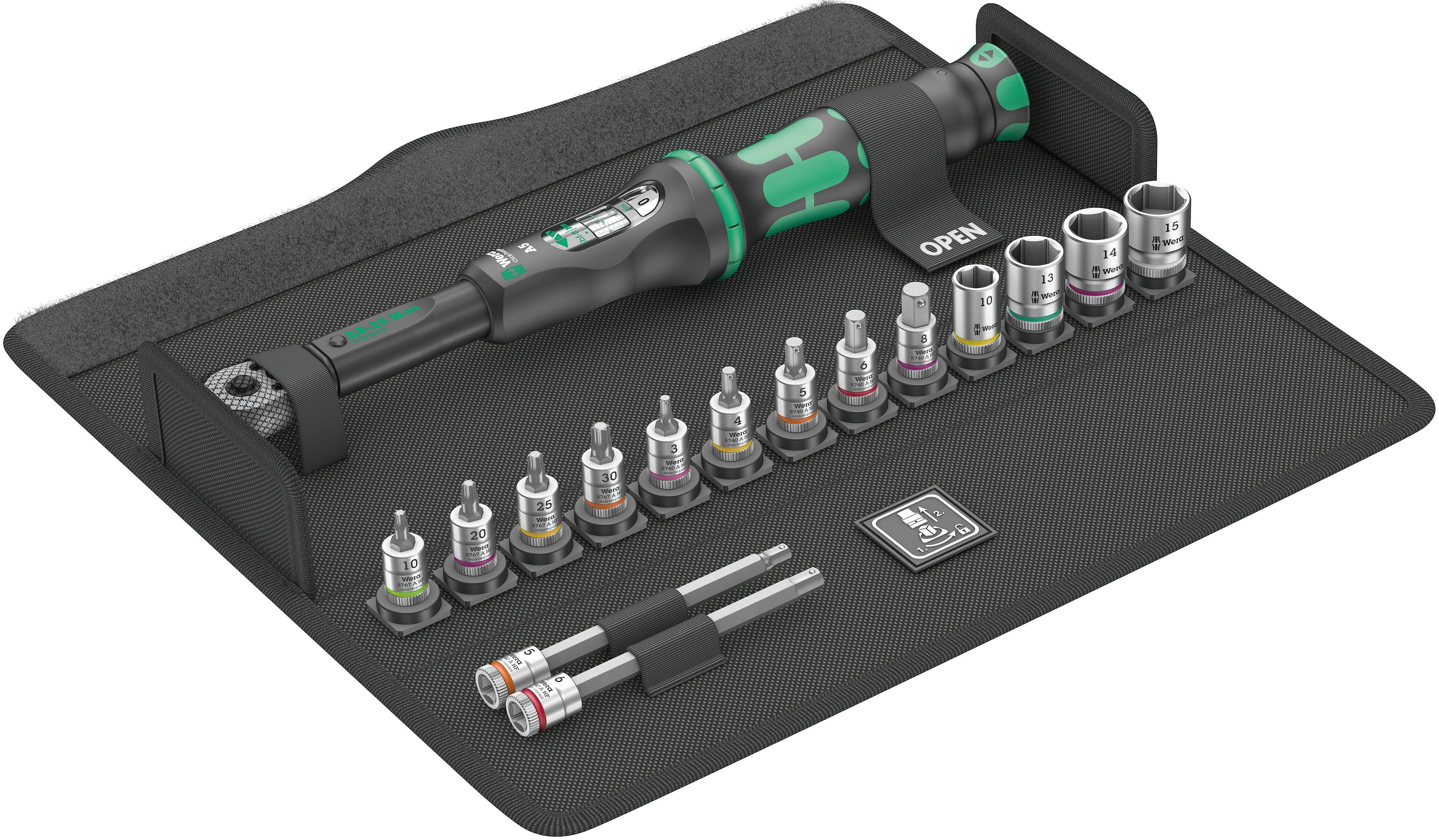 Wera Cykelset Torque A5 set 1