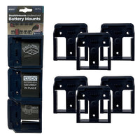 BLUE StealthMounts Battery Mounts for Bosch 18v (6 Pack)