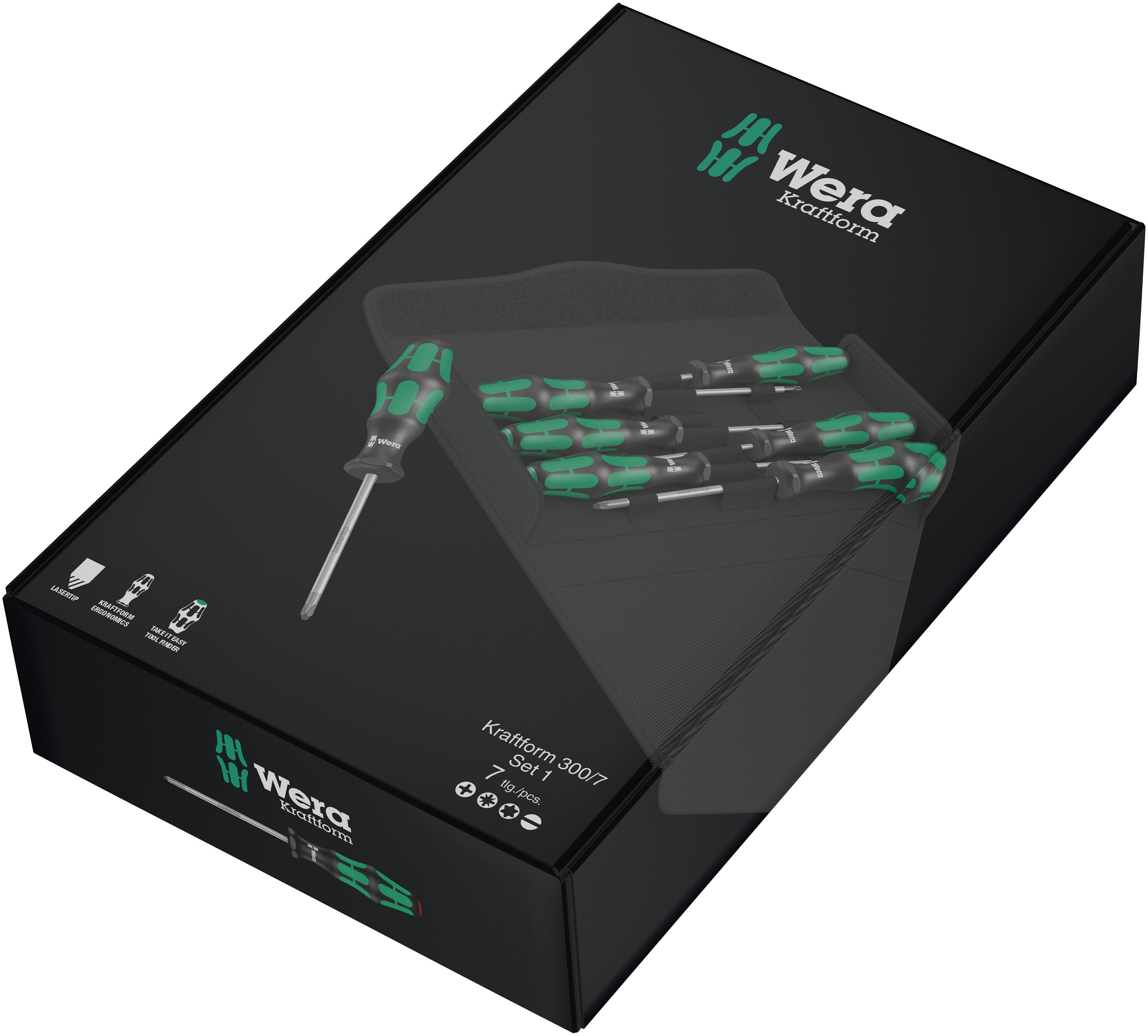 Kraftform 300/7 Set 1 Skruvmejselsats Kraftform Plus