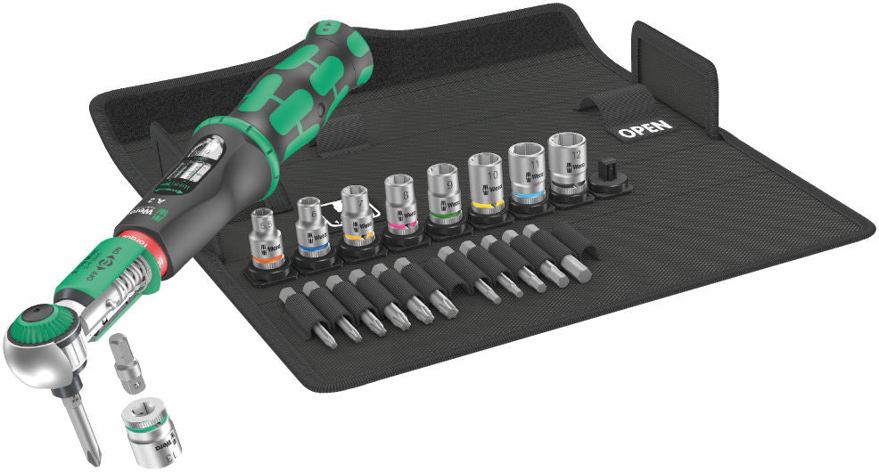 Wera Safe-Torque A 2 sats 1, 1/4" sexkant, 2-12 Nm, 23 delar