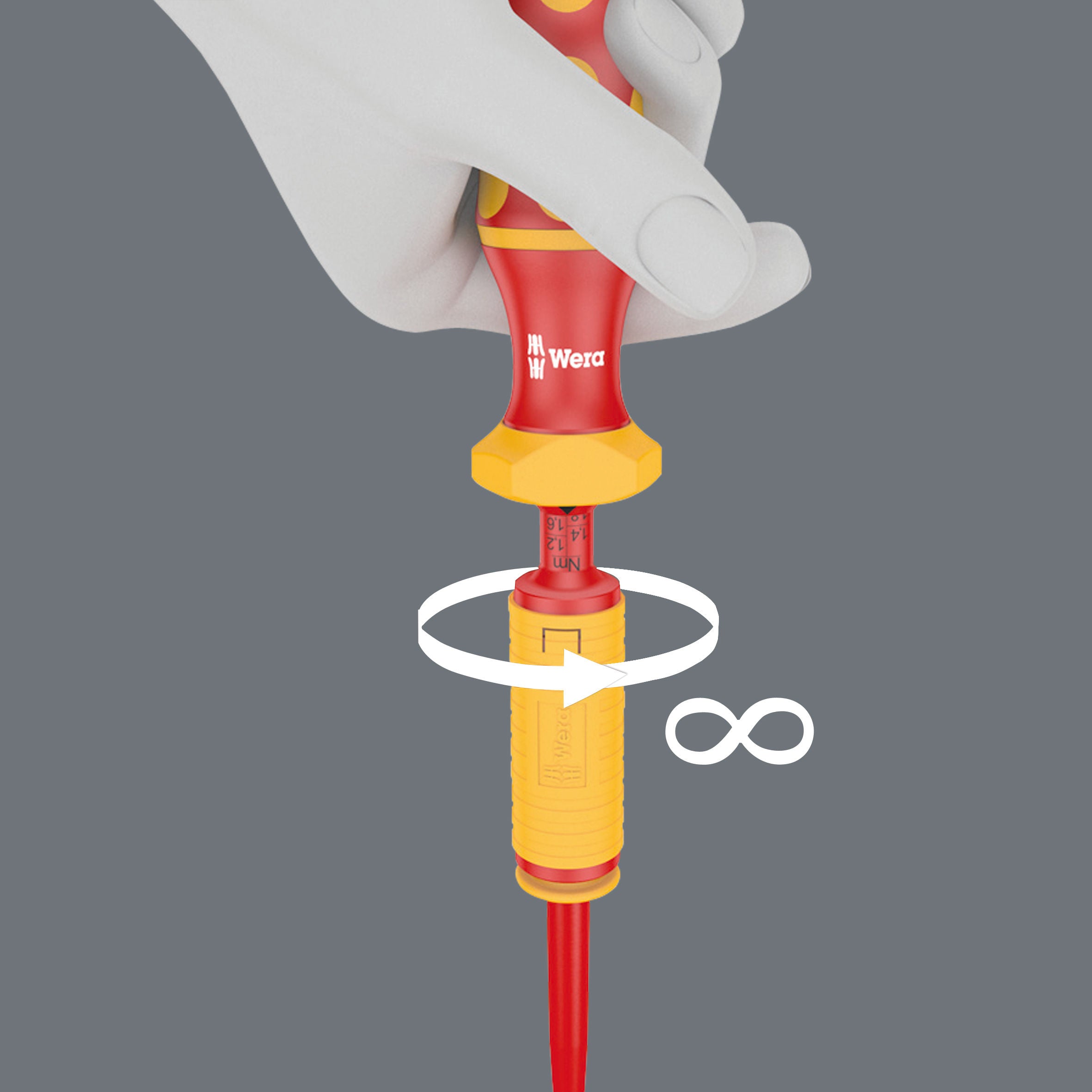 Wera 7400 VDE momenthandtag (1,7–3,5 Nm) + 2 slimmade klingor PZ/S 1x157 och 2x157