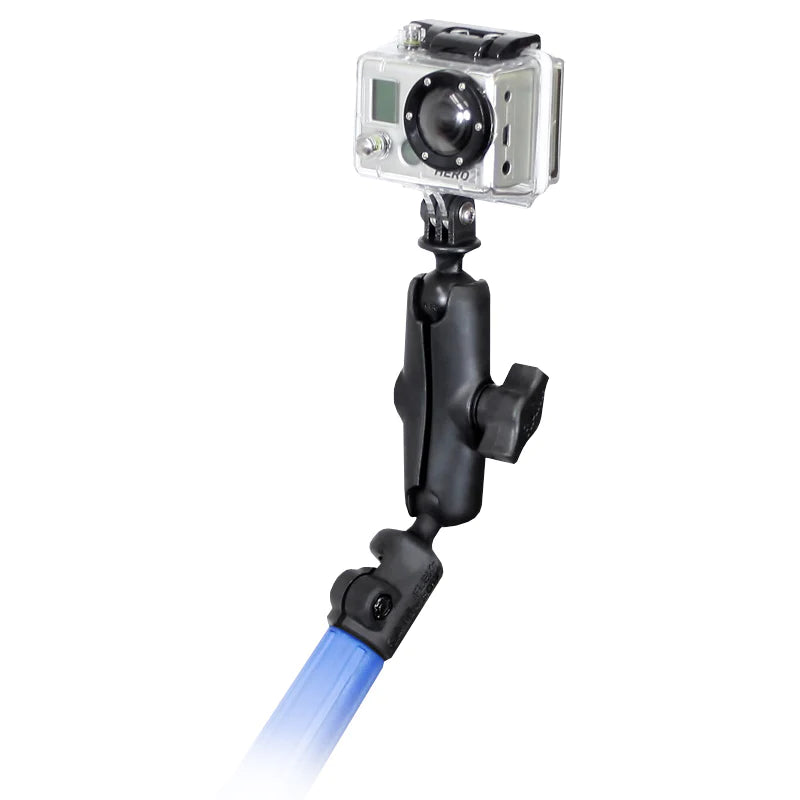 RAM Tele-Mount™ Pole Adapter Mount with Action Camera Adapter  RAP-B-218-1-GOP1U