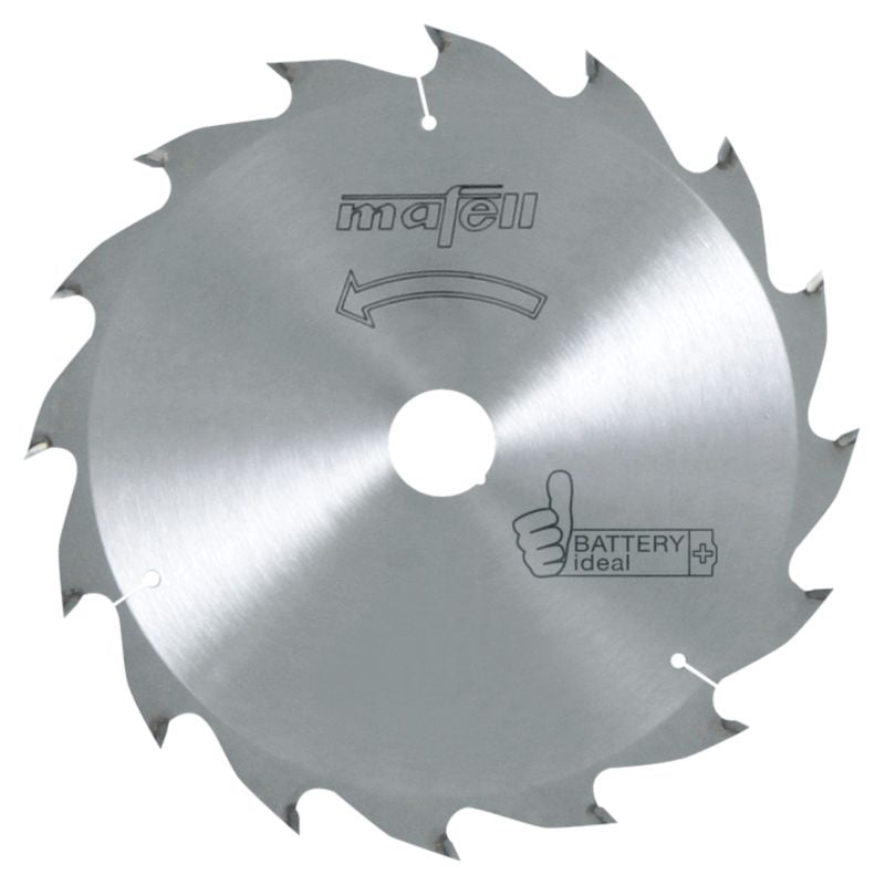 Mafell HM-Klinga, 185 x 1.2/1.8 x 20 mm, ATB, 16 teeth, Battery ideal, for ripping in wood 092494