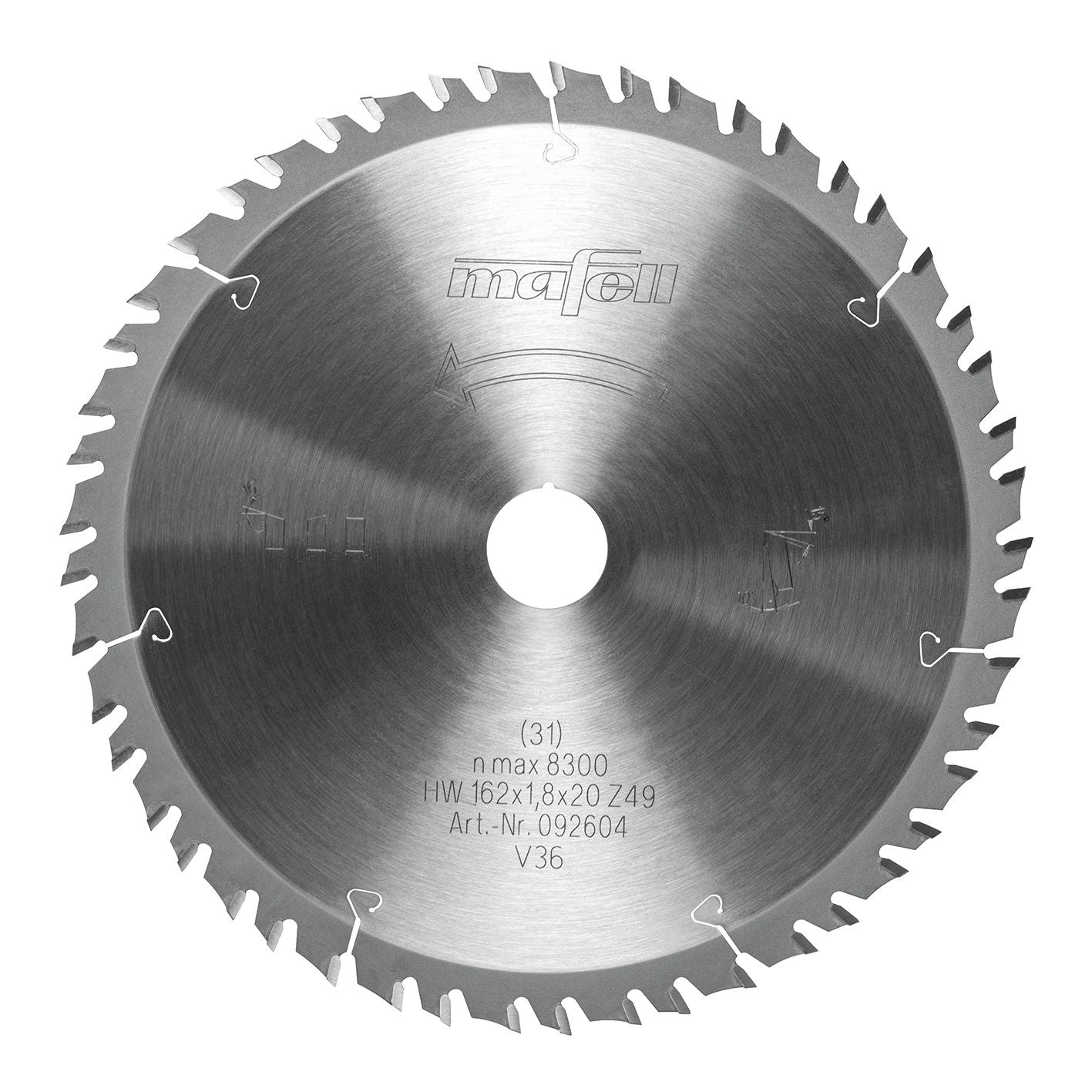 Mafell GT-Klinga, 162 x 1,2/1,8 x 20 mm, Z49-7, 6WZ/FZ Trä - 092604