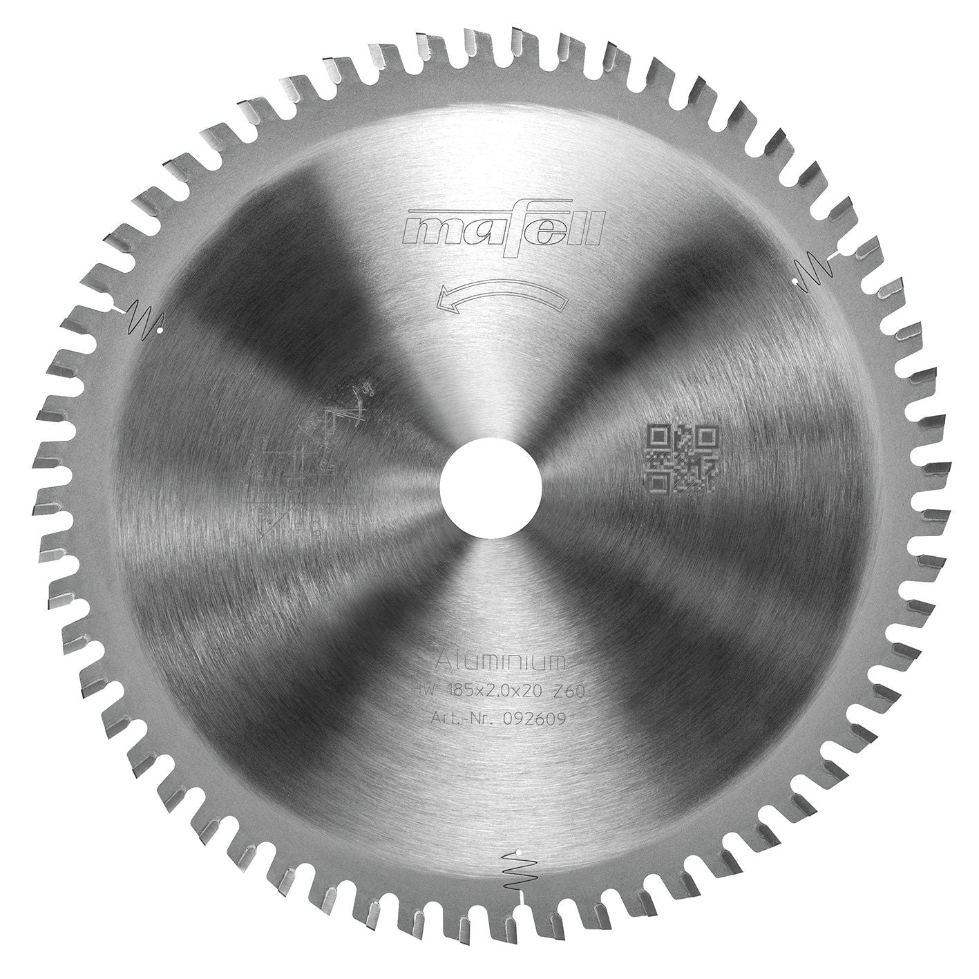 Mafell HM-Klinga, 185 x 1,4/2,4 x 20 mm, Z 60, FZ/TZ aluminium - 092609