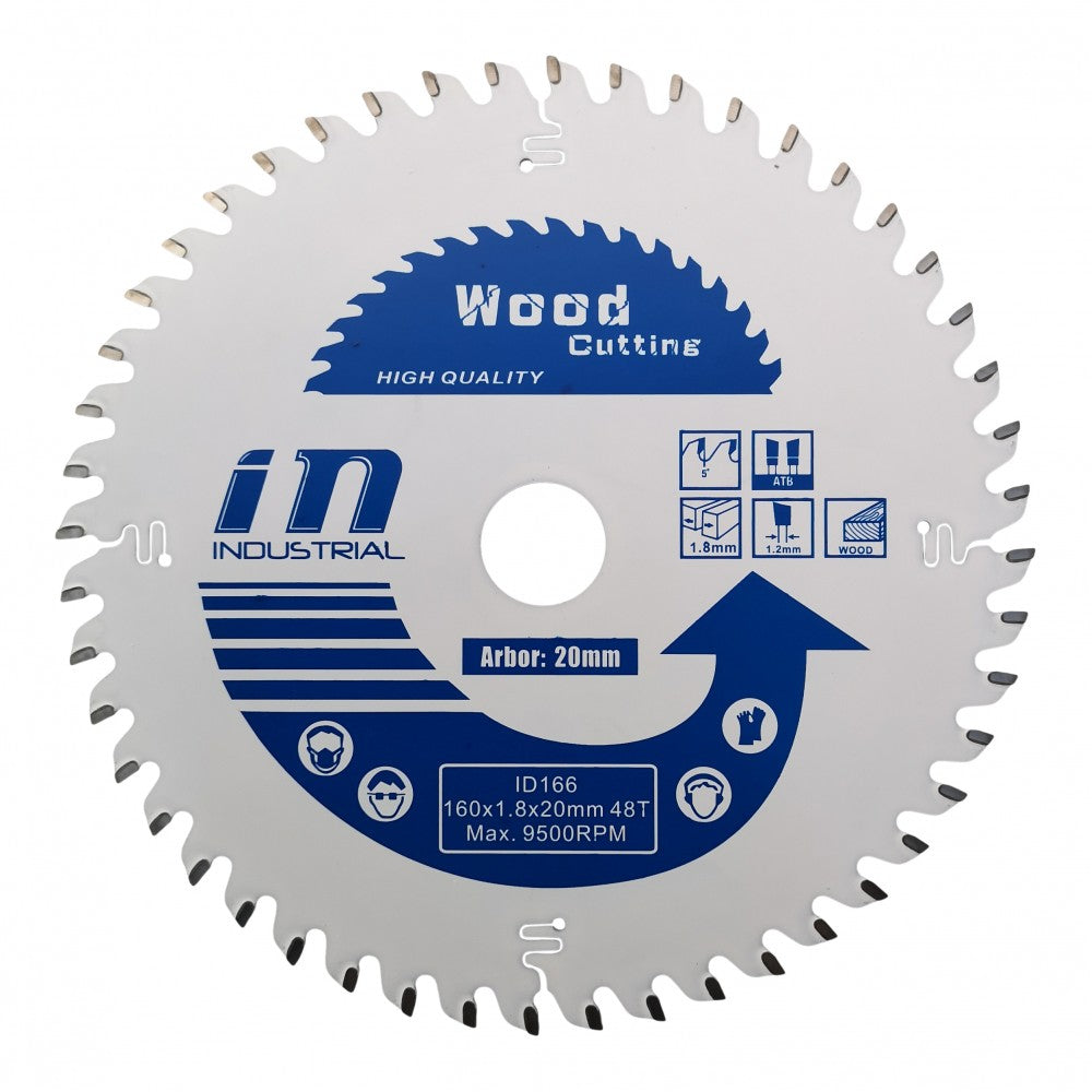 Sågklinga 160 mm Teflon Pro 48 tänder/20 mm hål 1,8mm tandbredd - ID166
