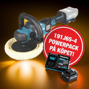 Makita Polermaskin XGT 40V med 4Ah batteri och snabbladdare - PV001GZ 191J65-4