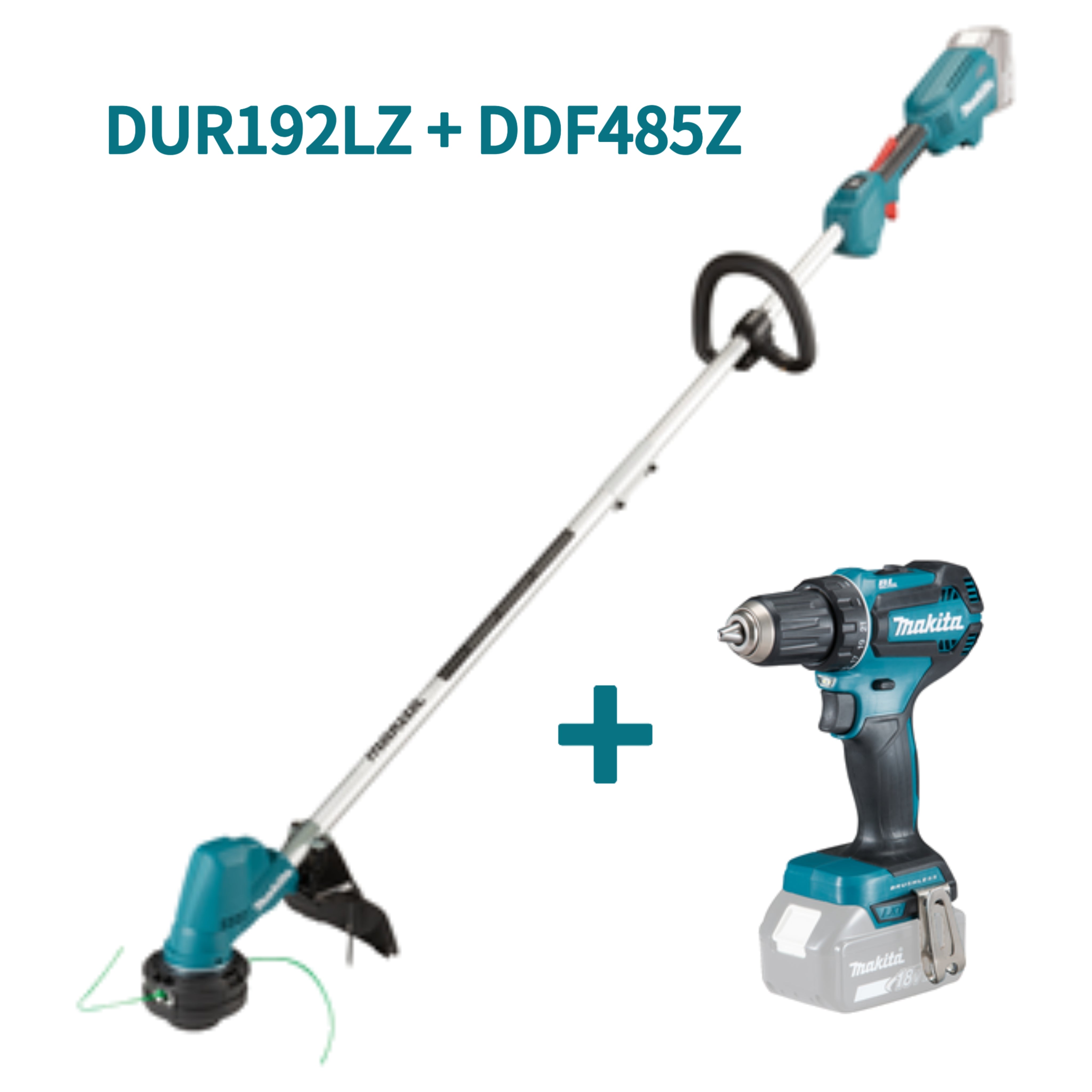 Makita Grästrimmer LTX 18V DUR192LZ + DDF485Z