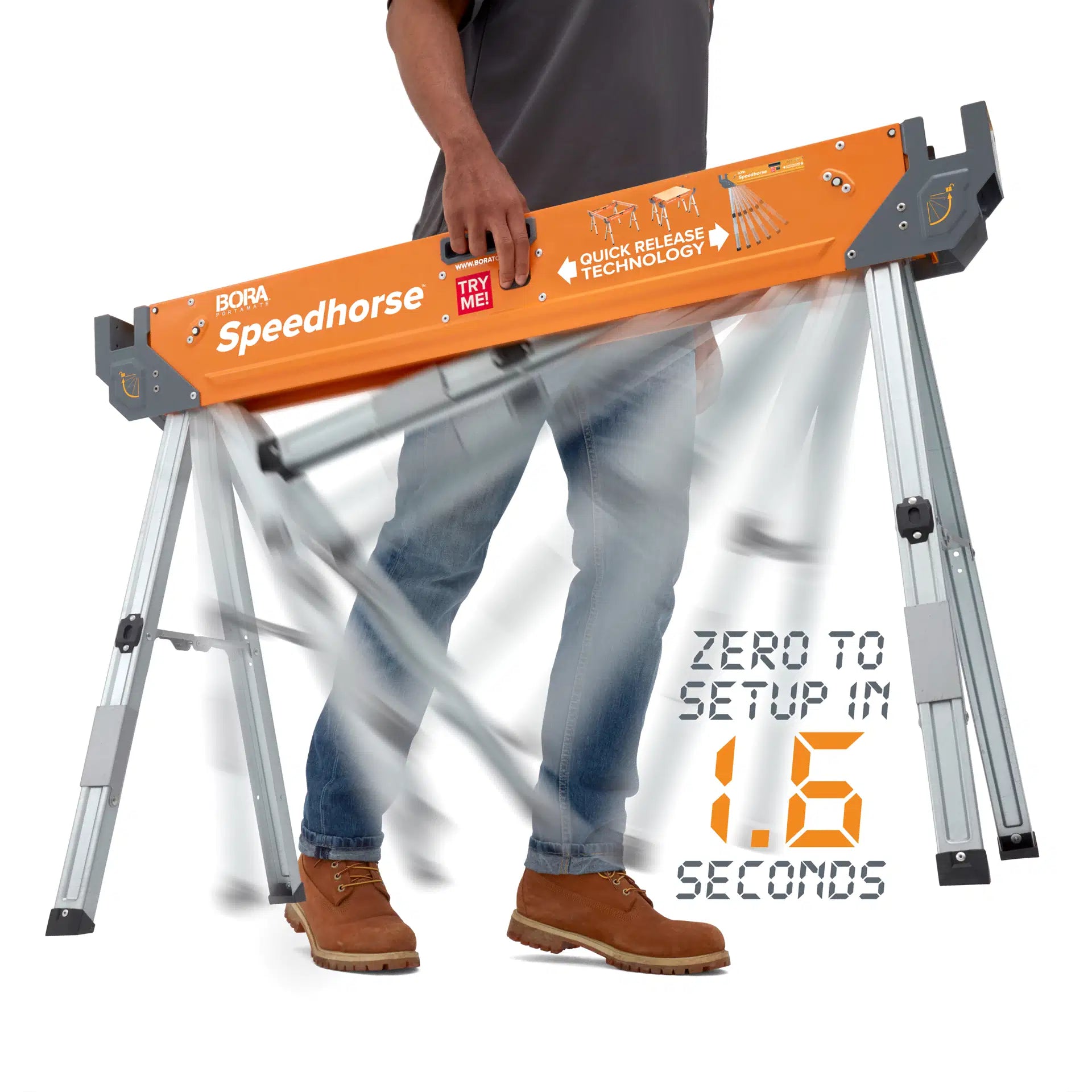 Bora justerbar Speedhorse sågbock 2-pack