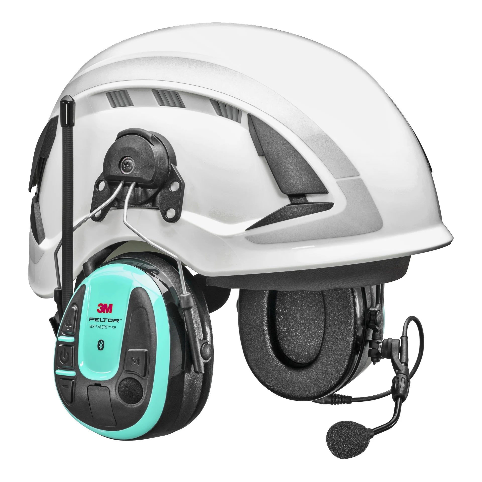 Peltor WS Alert XP+ FM Radio, RDS, Appstöd, MultiPoint Bluetooth Hjälmfäste